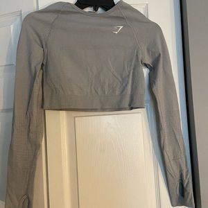 Gymshark Long Sleeve Cropped Workout Top